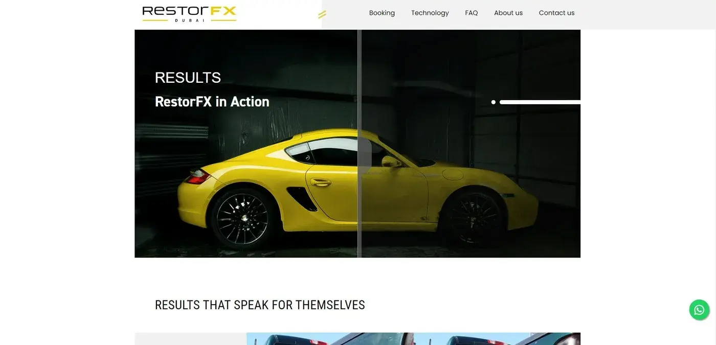 RestorFX Dubai: Results slider