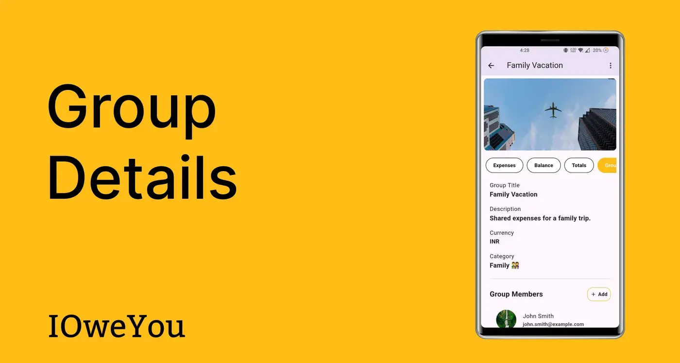 I Owe You: Group details